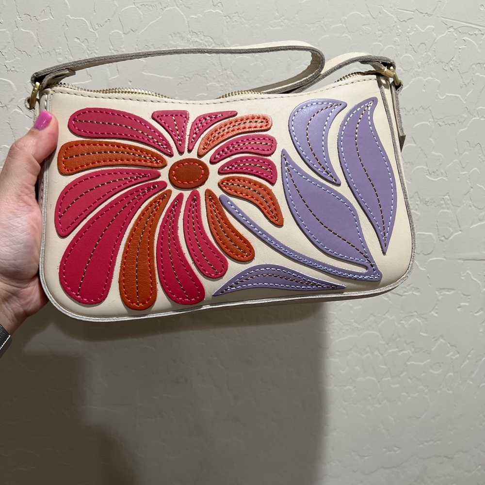 Portland leather goods bone wildflower Lucy - Picture 2 of 5